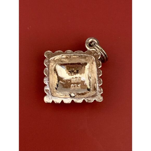 .925 Ring Box Sterling Silver Jewelry Charm #vintage #engagement - Picture 4 of 4